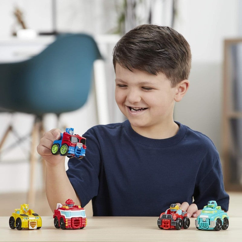 Rescue Bots Mini Bot Racers 5 Pack – Converting Robot Toy Cars, 2" Collectibles11
