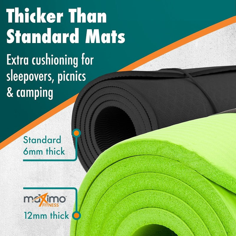 Yoga Mat Non Slip Multipurpose Exercise Mat w/ Carry Strap for Yoga Pilates Gym4