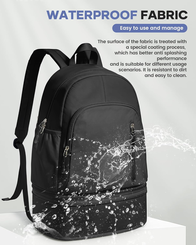 Gym Backpack for Women w/ Shoe Compartment Wet Pocket Travel Sports Bag6
