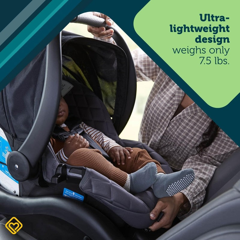 Onboard DLX Insta Latch Infant Car Seat, Base Rear Facing 4–30 lbs Beach Rose2