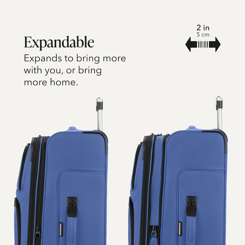 30" Softside Expandable Spinner Luggage Lightweight Checked Suitcase Regatta3
