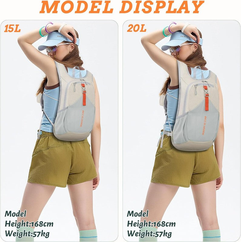 15L Small Hiking Backpack for Men Women Foldable Packable Back Pack Ultralight H4