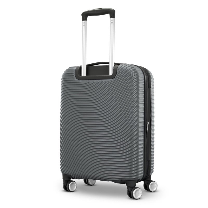Color Waves Carry on Expandable Luggage Suitcase with Spinner Wheels, Charcoal1