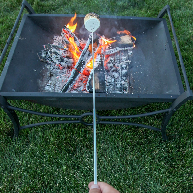 Camping Smores Kit 32” 20 Pack Marshmallow Roasting Skewers Fire Pit8