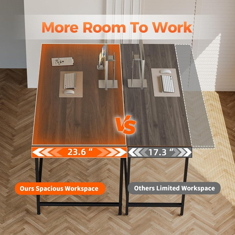 48x24 Computer Desk Gaming Table for Small Spaces Home Office Study4