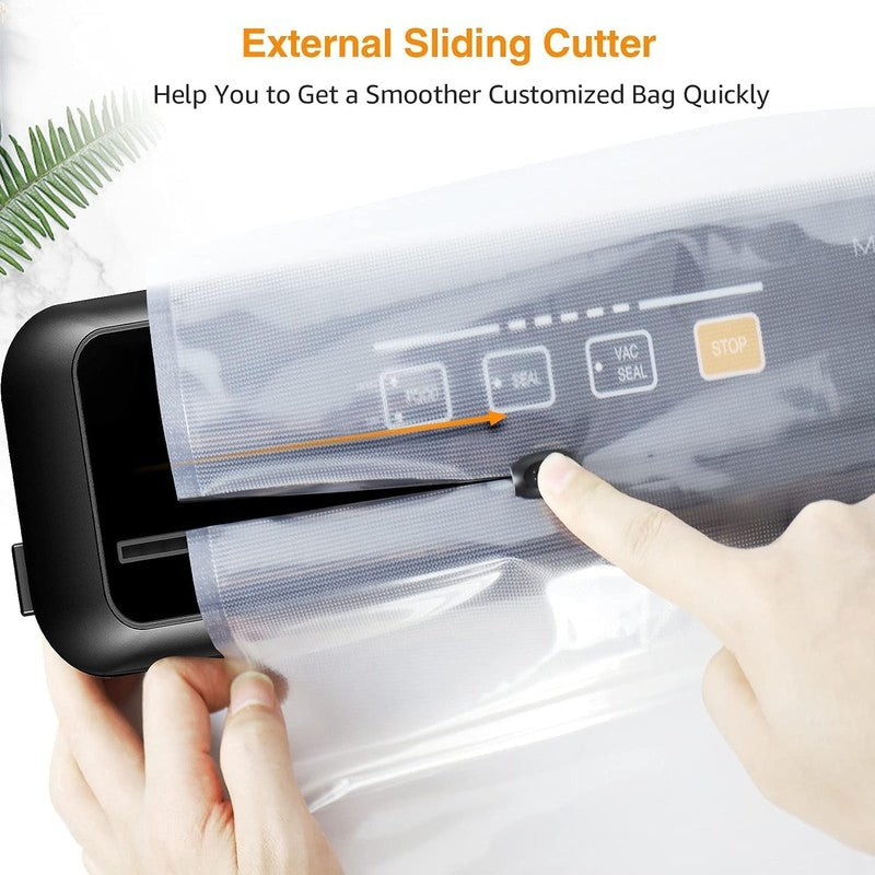 Vacuum Sealer Machine, Portable Strong Suction Power Food Sealer, Bags and Cutte5