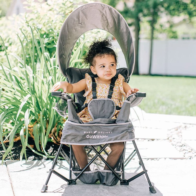 Go with Me Jubilee Deluxe Portable Infant Chair, Removable Canopy, Gray7