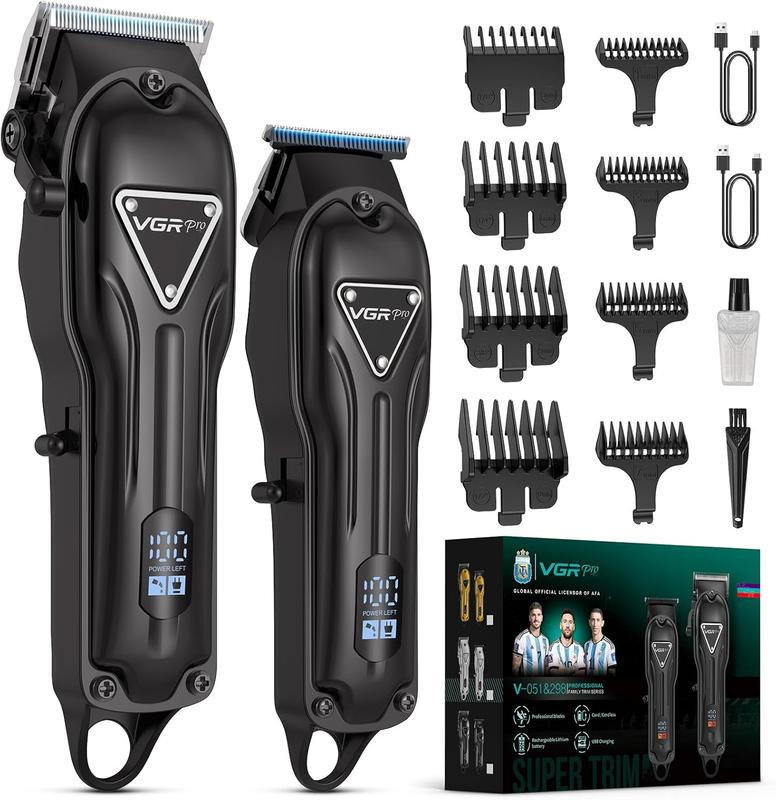 Cordless Electric Hair Clippers for Men | Long Life Clipper & Trimmer Kit0