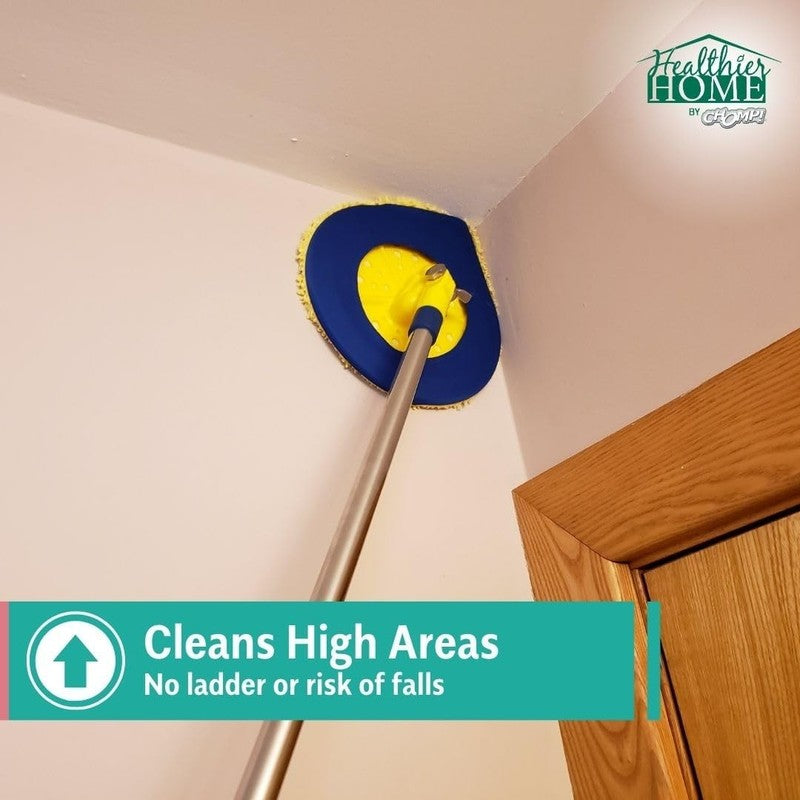 CHOMP Extendable Wall Cleaner & Mop - 5-Minute Ceiling & Baseboard Duster4