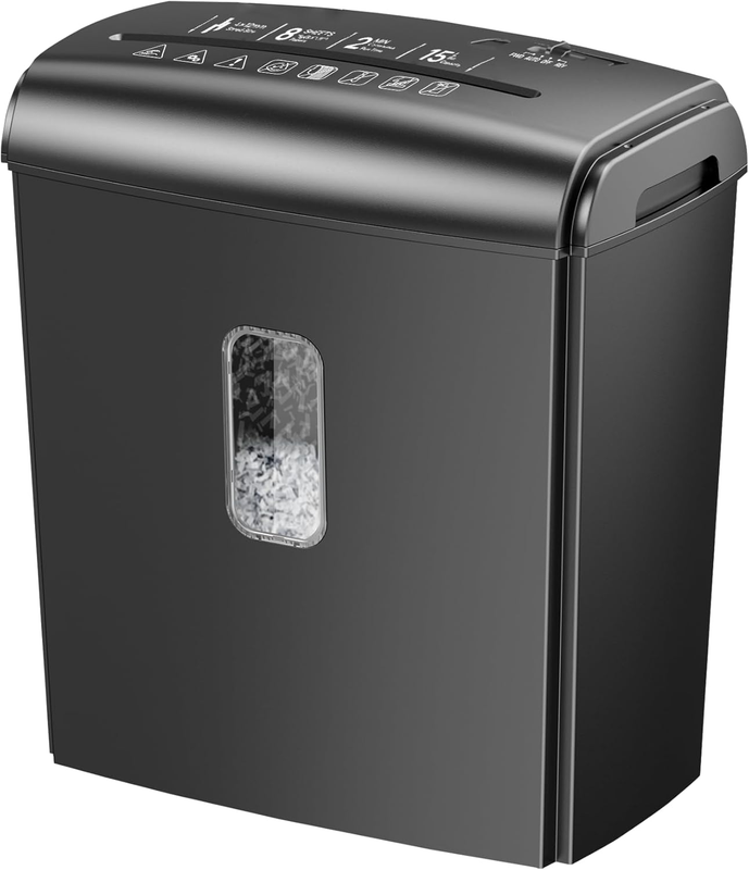 8 Sheet Micro Cut Paper Shredder P 4 High Security 4Gal Home Small Office7