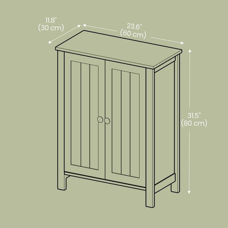 Bathroom Cabinets Freestanding, Bathroom Storage Floor Cabinet with Doors and Ad1