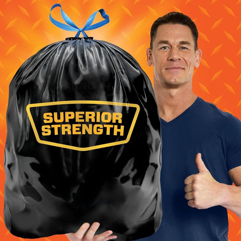 Strong Extra Large Trash Bags, Black, 33 Gallon, 48 Count2
