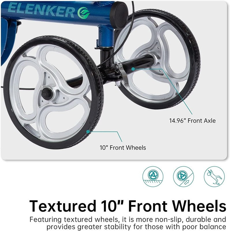 Knee Scooter Steerable Deluxe Medical Walker Crutch Alternative Blue7