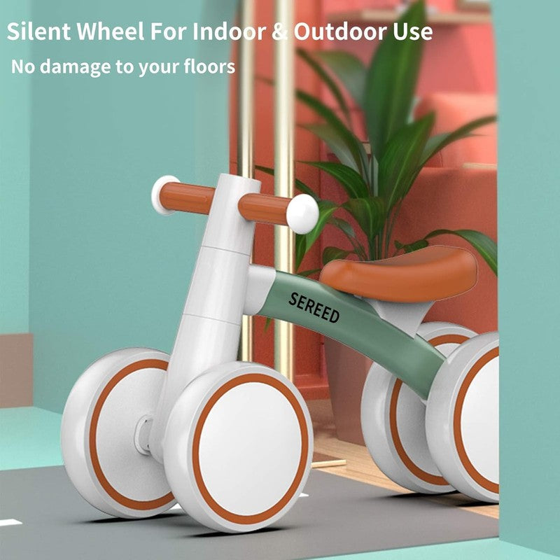 Baby Balance Bike for 1 Year Old, 4 Wheel Toddler First Bike Gift 12 24M3