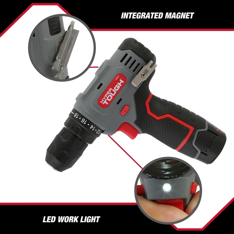 12V Max Cordless 3/8-Inch Drill Driver 50-Piece Project Kit with 1.5Ah Lithium-I2