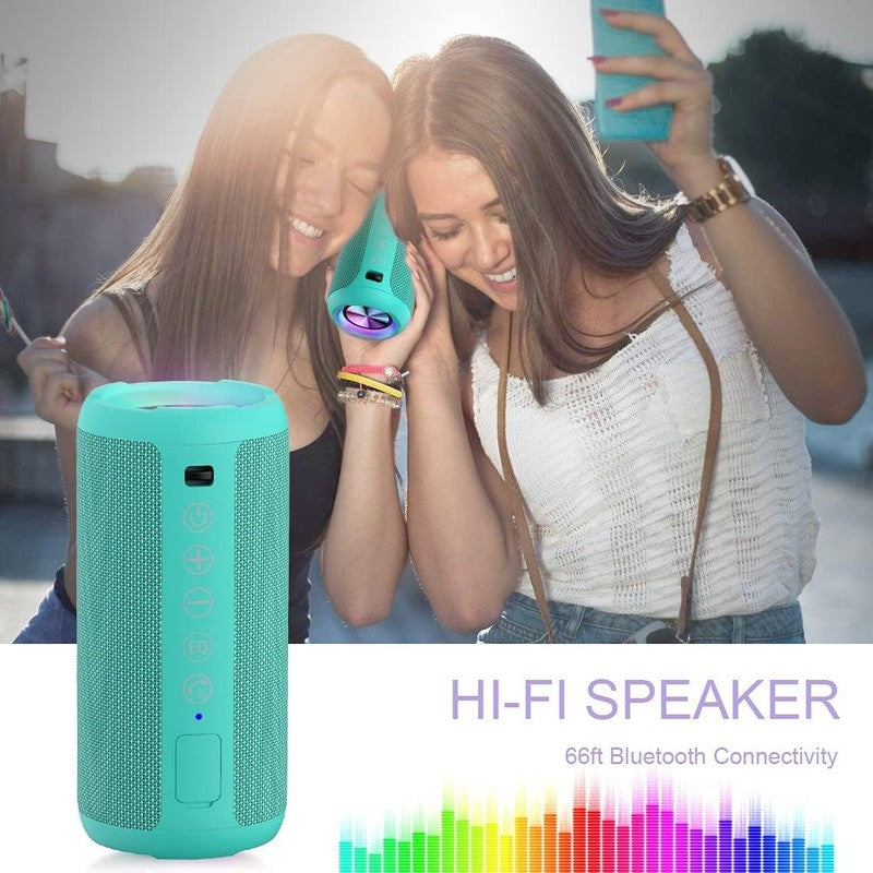 Portable Bluetooth Speaker 24W, IPX7, Deep Bass, RGB Lights, Dual Pairing6