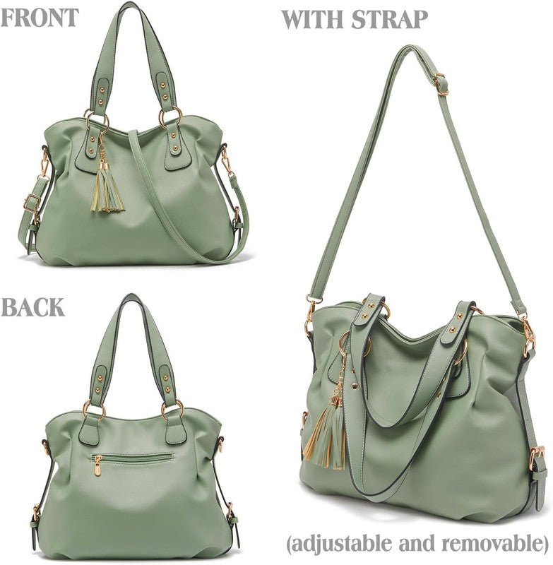 Women Fashion Handbag Set 4PCS Shoulder Bag Satchel Hobo Tote Purse2