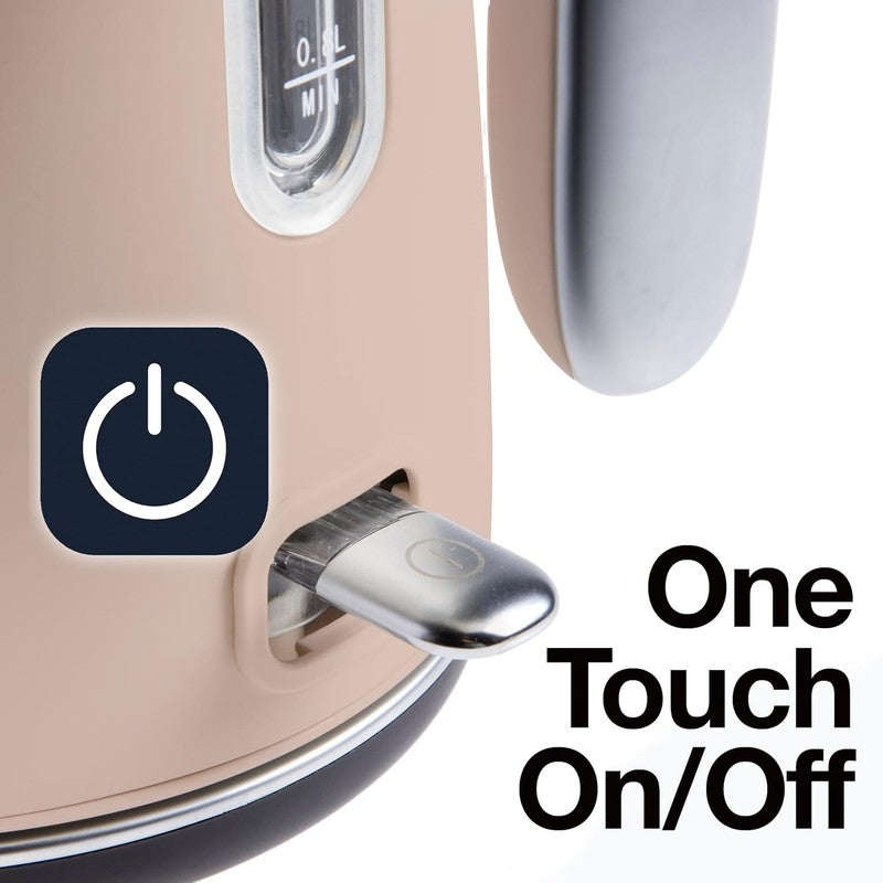 Electric Kettle 1.7L 1500W Stainless Steel Auto Shut Off Boil Dry Blush4