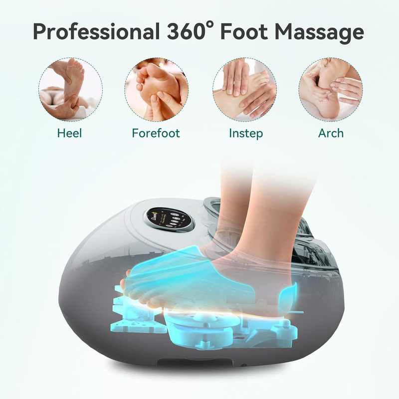 Shiatsu Foot Massager w/ Heat Remote Kneading Compression Size 132