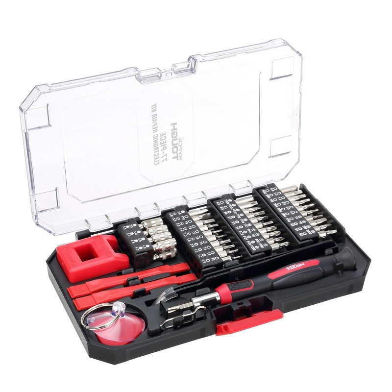 77PC Precision Screwdriver Set Magnetic Bit Kit with Case Repair Tool3
