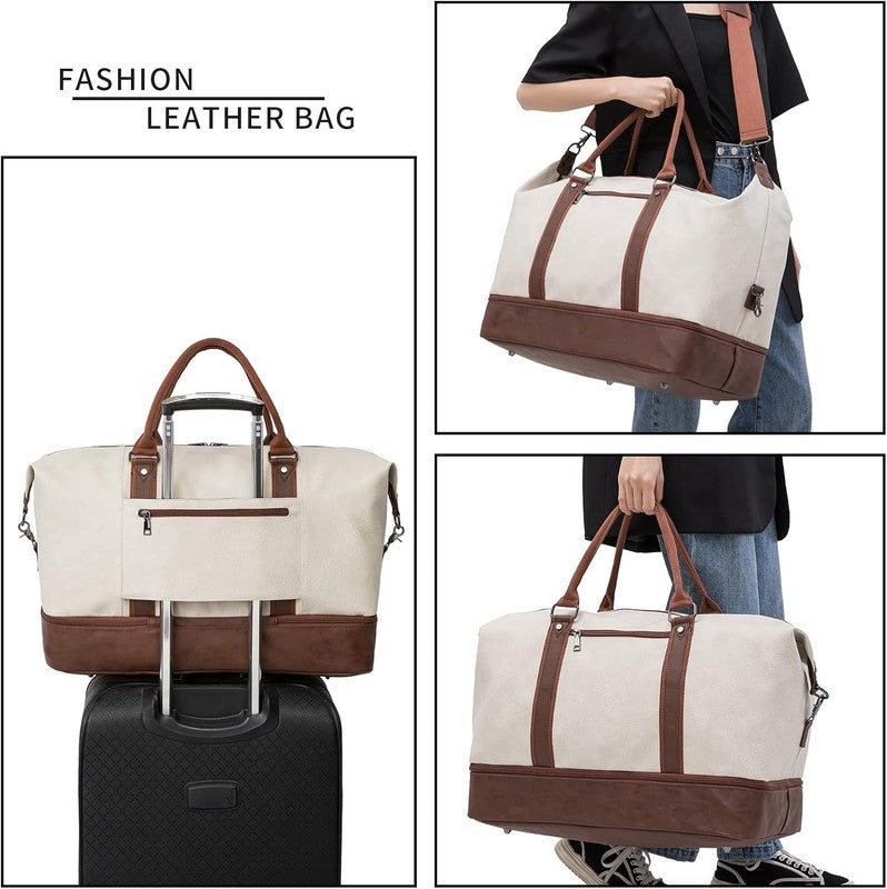 Weekender Overnight Bag Carry on Bag Travel Bag with Shoe Pouch6