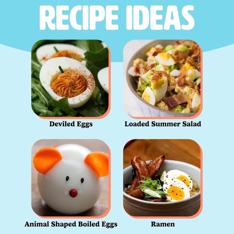 Mini Rapid Egg Cooker 5 Egg Capacity, Auto Shut Off, Aqua Color6