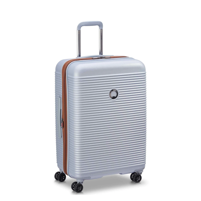 Freestyle 24" Medium Checked Expandable Spinner Luggage, Platinum0