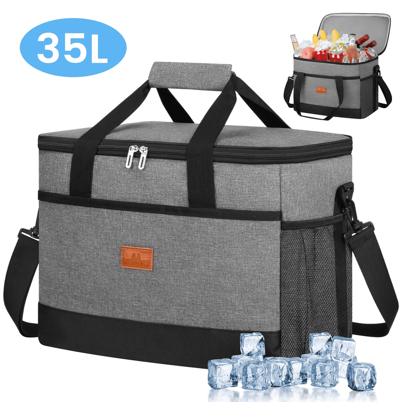 Large 48 Can Insulated Cooler Bag   Leakproof & Collapsible for Travel & Picnic0