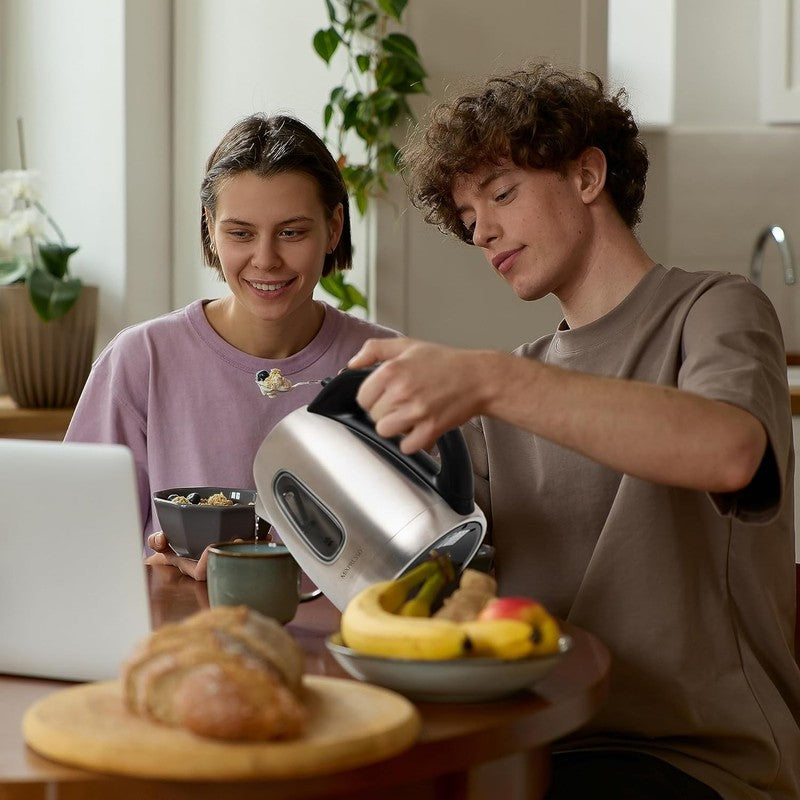 Electric Kettle 1.7L 1500W Stainless Steel Cordless Fast Boil Auto Shut Off6