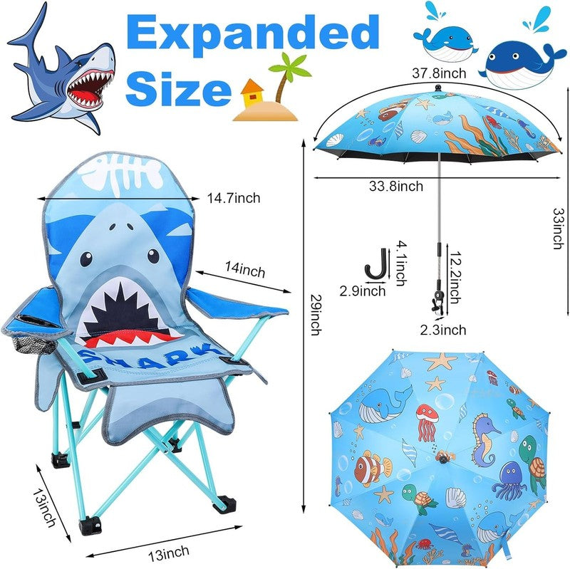Kids Outdoor Folding Camping & Lawn Chair w/ Cup Holder & Carry Bag1