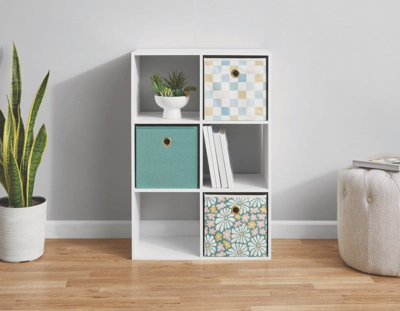 6 Cube Storage Organizer, White1