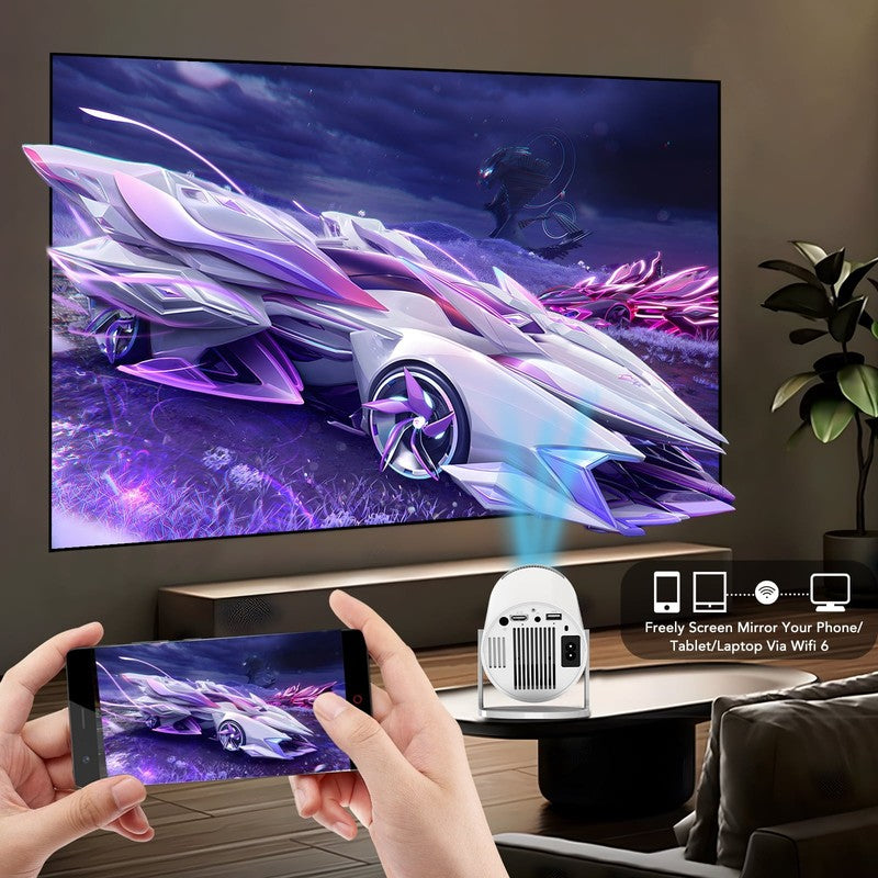 Mini Projector with Wifi and Bluetooth,4K 1080P Support Smart Portable Projector7