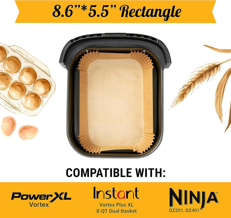 125 Air Fryer Liners Ninja Foodi DZ201 DZ401 Instant Pot Vortex Non Stick1