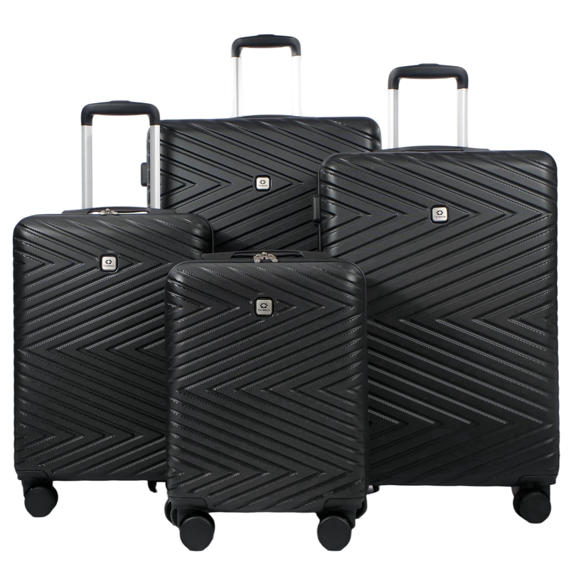 4 Piece Hardshell Luggage Set Hardside Lightweight Suitcase with TSA Lock Spinne7