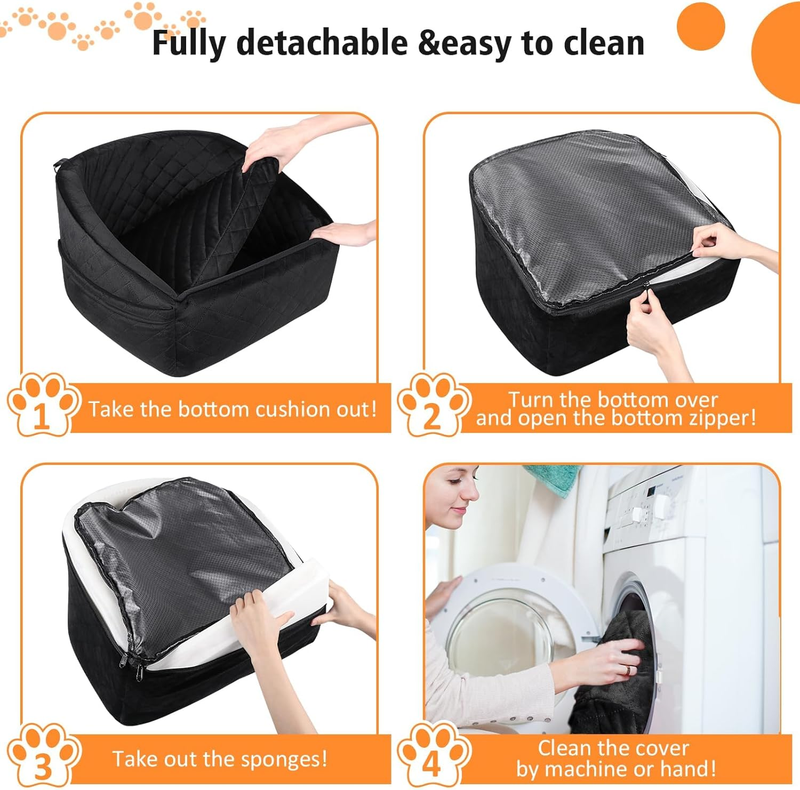 Dog Car Seat for Small Medium Dogs,Detachable Washable Dog Booster Seat under 304