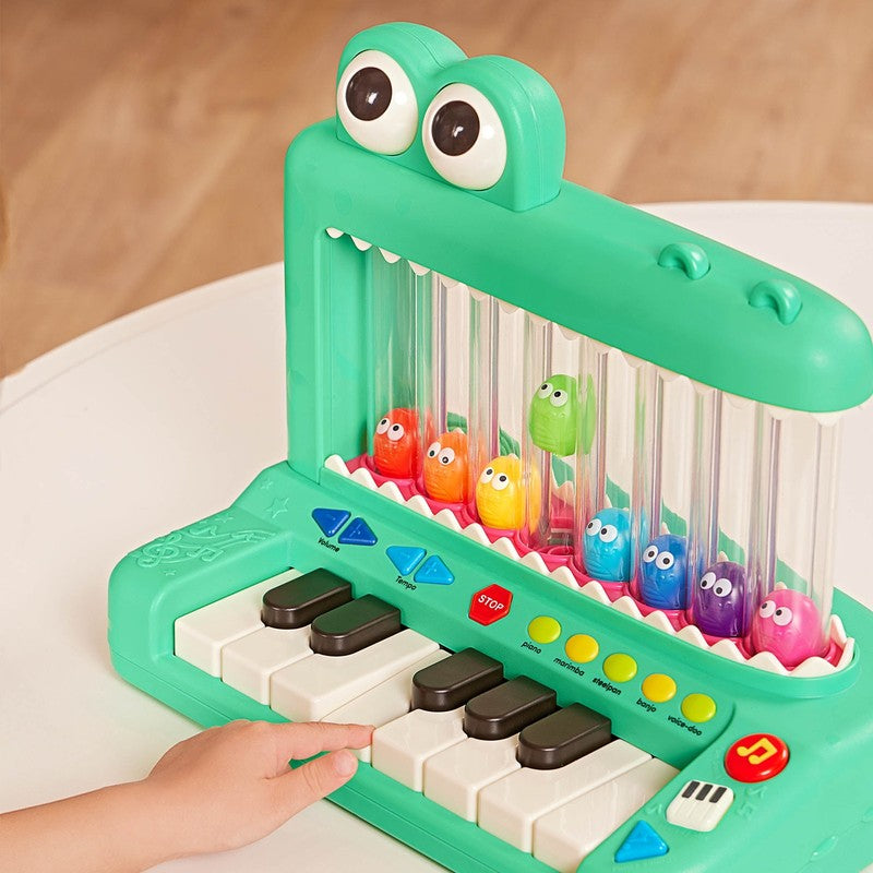 Croco Pop Piano Toy Keyboard with Songs Sounds and Lights Baby Toddler Toy5