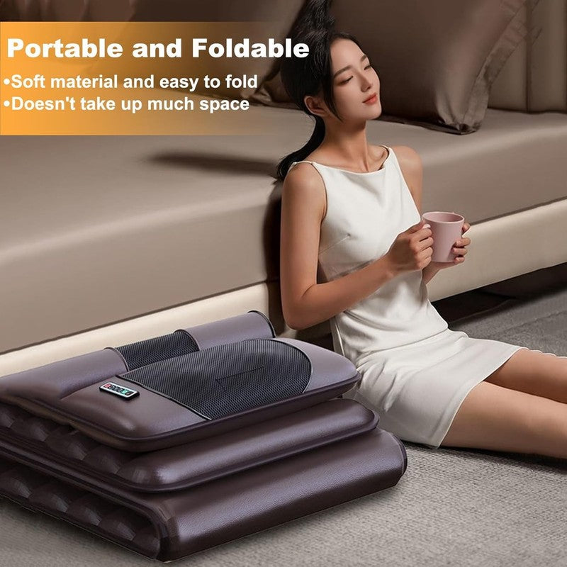 Full Body Massage Mat with Heat, 10 Vibration Massage Nodes & Adjustable Head Pi5