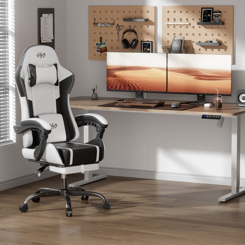 Gaming Chair with Pocket Spring Cushion, Gamer Chair with Lumbar Massage, Gaming1
