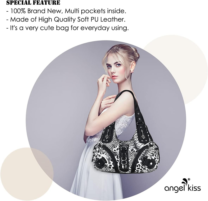 Angelkiss Women’s Large Hobo Satchel Shoulder Handbag Purse2