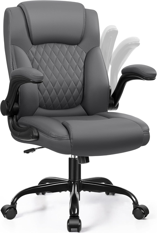 PU Leather Office Chair Ergonomic Swivel Desk Gaming Chair Wheels7