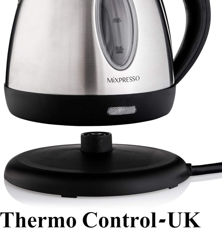 Electric Kettle 1.2L 1500W Stainless Steel Cordless Fast Boil Auto Shut Off2