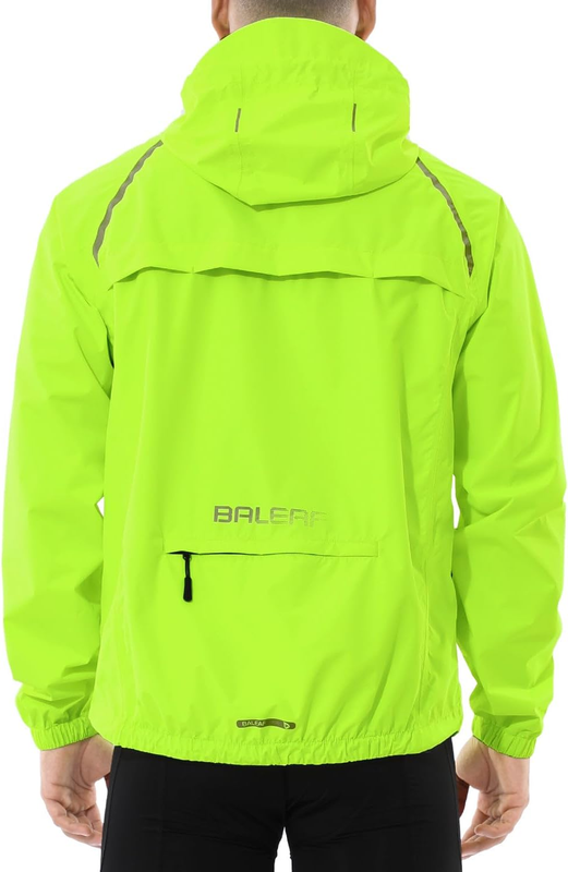 Men’s Waterproof Rain Jacket Lightweight Windbreaker Packable Reflective7