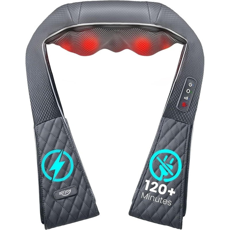Cordless Neck & Shoulder Massager w/ Heat, Deep Tissue, Rechargeable, Gift Idea3