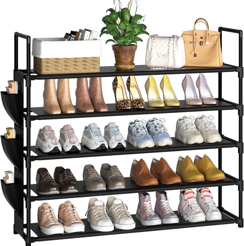 5 Tier Shoe Organizer Rack for Closet, Entryway, Garage, Door, Space Saving, Sho9