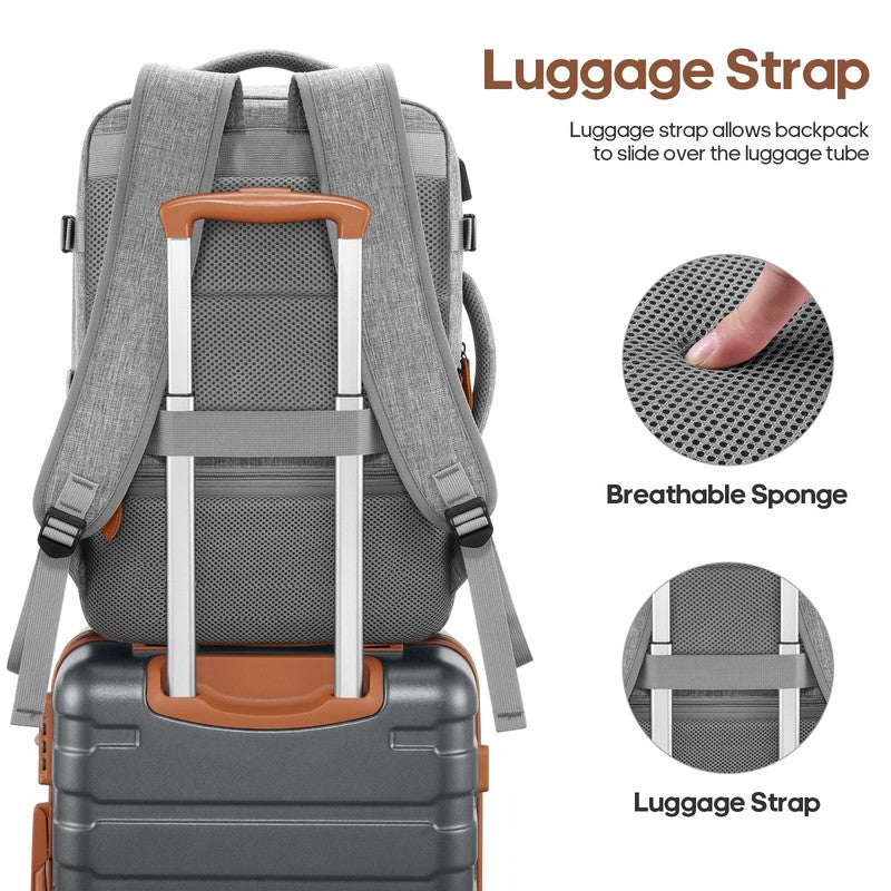 Carry on Luggage Set 3 Piece Hard Shell Luggage Sets with YKK Zipper Spinner Whe5