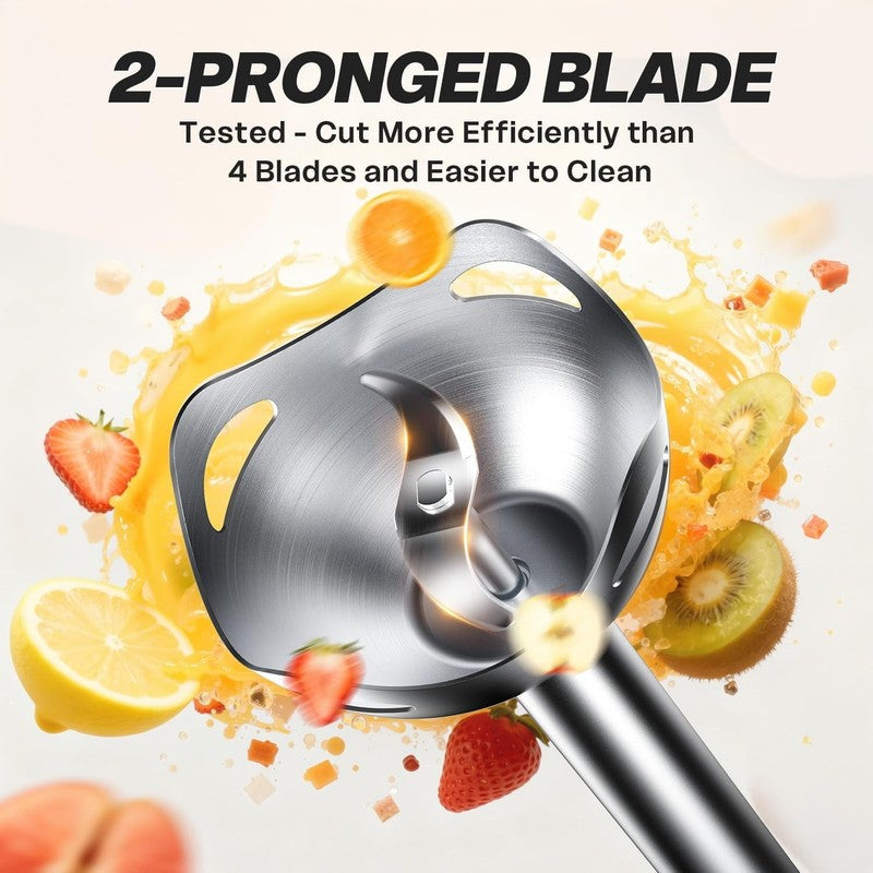 Hand Blender, Immersion Blender with 2 Mixing Speed, Electric Handheld Mixer Por5