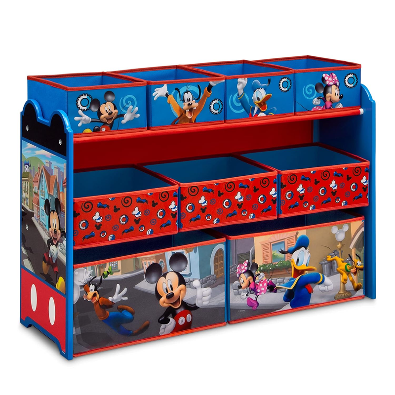 Mickey Mouse 9-Bin Toy Organizer Deluxe Storage Greenguard Gold Certified9