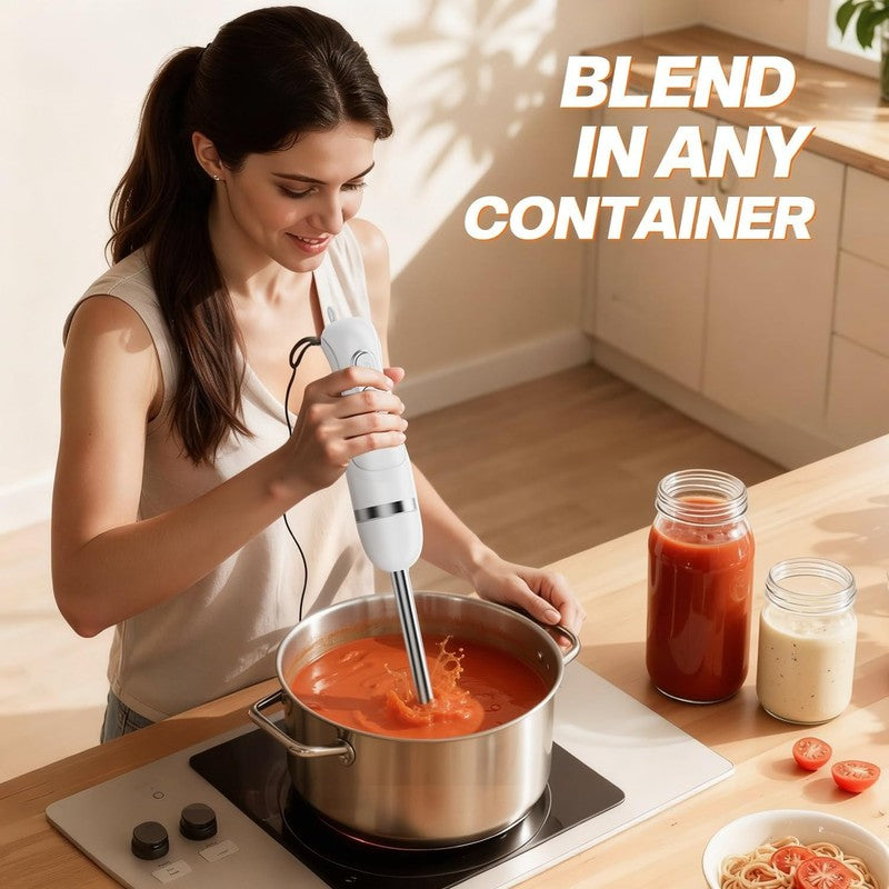 Hand Blender, Immersion Blender with 2 Mixing Speed, Electric Handheld Mixer Por6