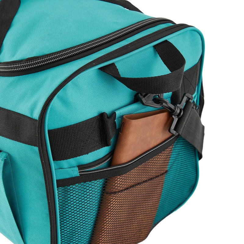 28 Inch Large Collapsible Rolling Duffel Bag for Travel Teal8