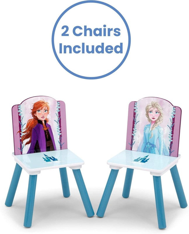 Kids Table & Chair Set with Storage 2 Chairs Frozen II Arts & Crafts4